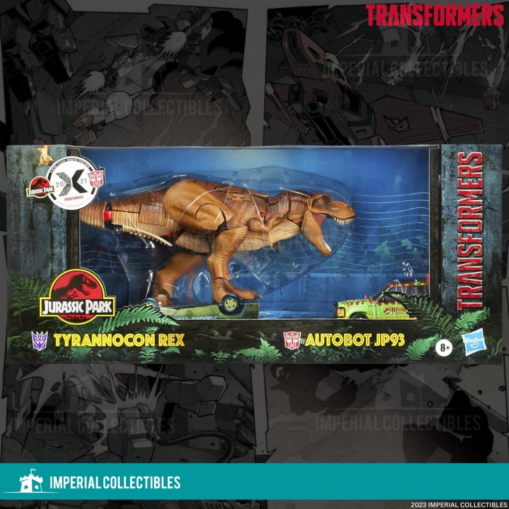 Transformers Collaborative Jurassic Park Mash Up Leader Tyrannocon Rex And Deluxe Autobot Jp93