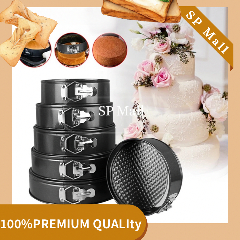 6pcs Set Cake Molder Baking Pan Non Stick Removable Bottom Cake Pan Bakeware Baking Tool Shopee Philippines