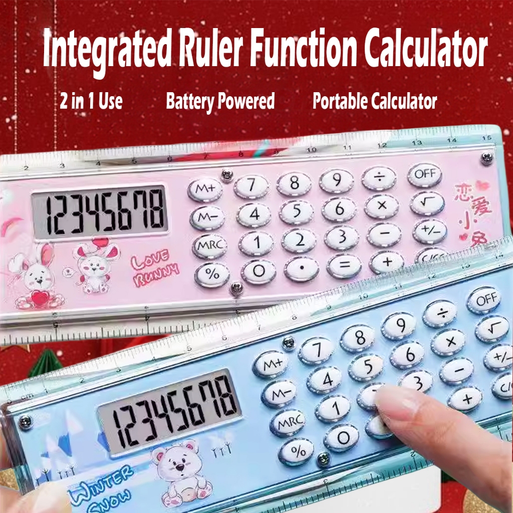 Integrated Ruler Function Calculator Multi-functional Calculator with ...