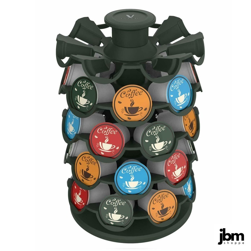 Nespresso Coffee Pod 40 Cups Carousel Coffee Pods Holder 360 Degrees Rotating Capsule Rack