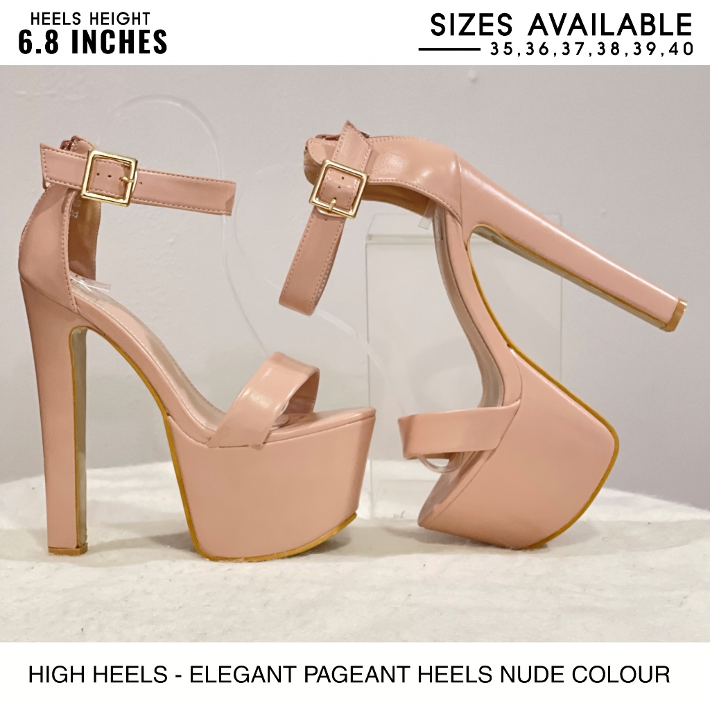 Comfy hotsell nude heels