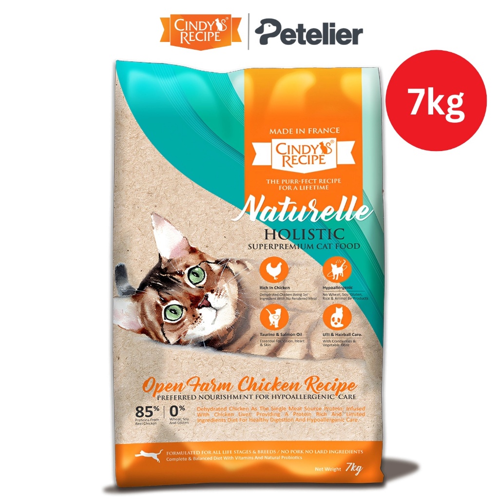 Cindy's Recipe Naturelle Holistic Dry Cat Food 7kg Original Packaging