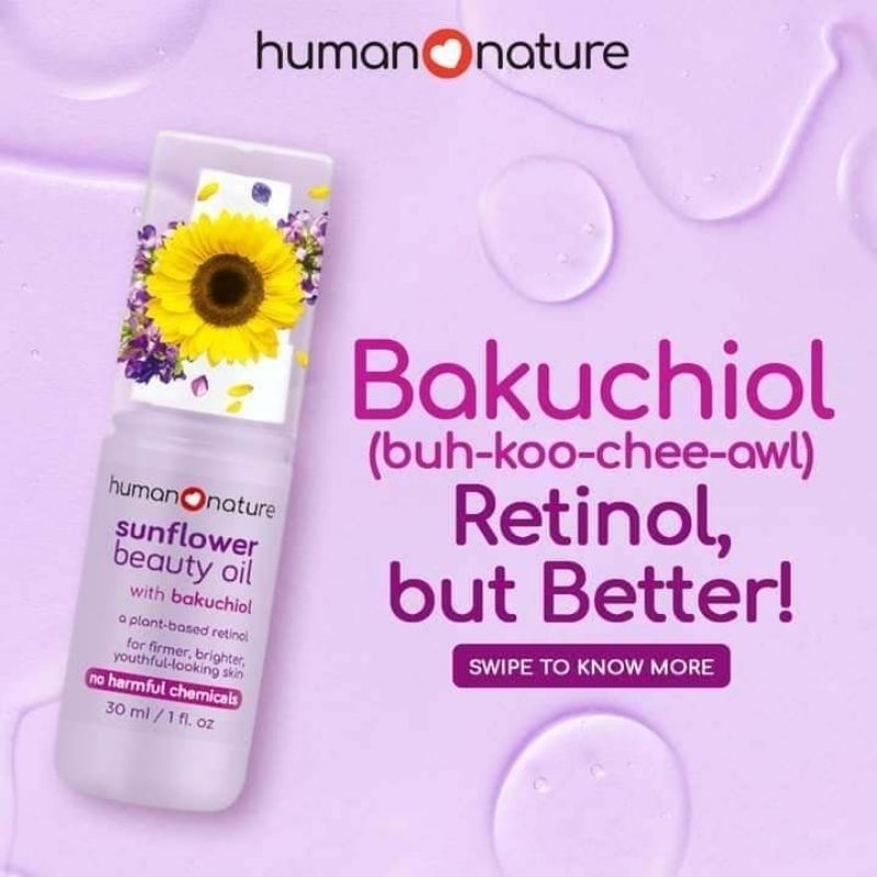 H♥️N Human Nature Sunflower Beauty Oil with Bakuchiol 30ml (Retinol w/o