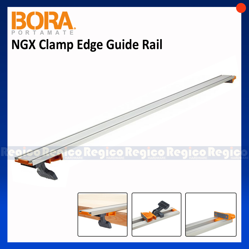 Bora NGX Clamp Edge Guide Rail for Bora Jigsaw Guide and Bora Circular