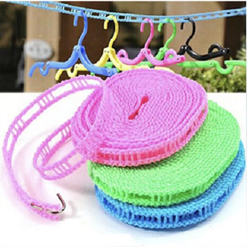 thumbnail image 2 of 5m Adjustable Nylon Clothesline - Windproof Portable Drying Line For Travel & Camping 2 of 11
