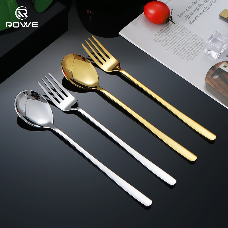 ROWE Korean Cutlery Korean Style Flatware Stainless Steel Dining Spoon ...