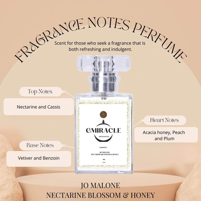 JO MALONE NECTARINE BLOSSOM AND HONEY (Oilbased, 55mL) Shopee