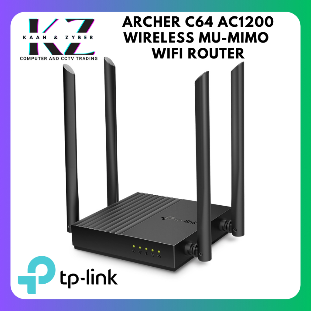 TP LINK Archer C64 AC1200 Wireless MU MIMO WiFi Router Shopee Philippines