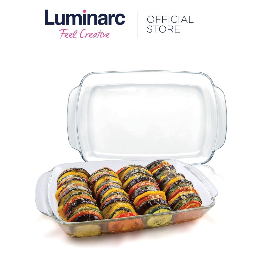 Luminarc Rect 1.9L Glass Serving Dish 1.9L 30x20 cm Microwaveable