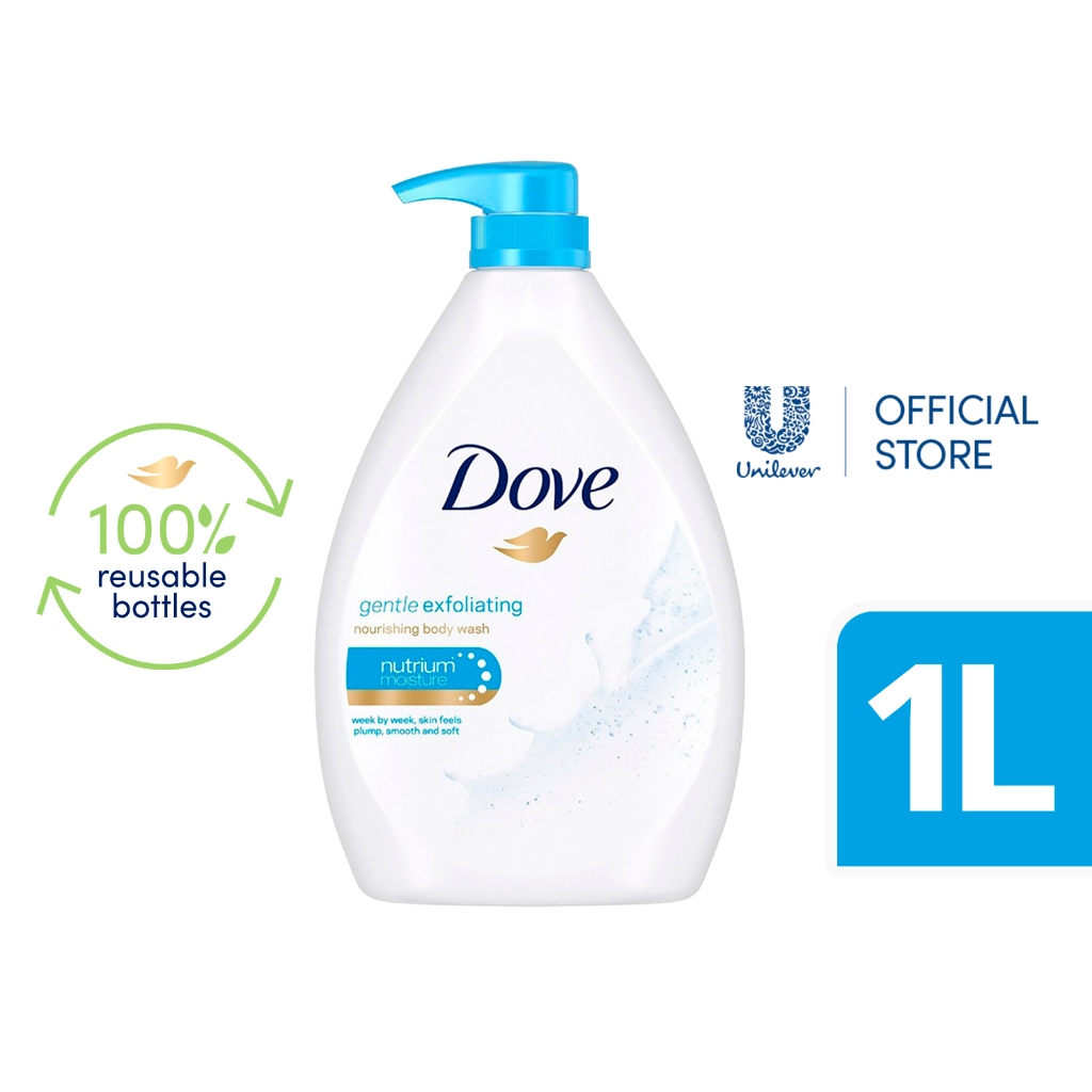 Dove Body Wash Gentle Exfoliating 1L Shopee Philippines