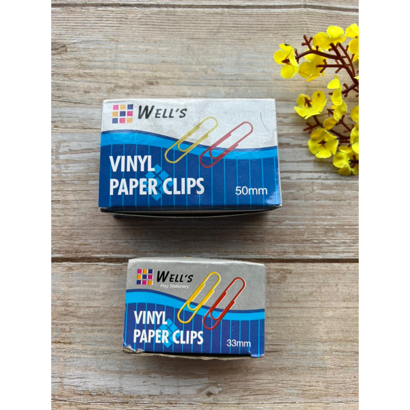 Wells Vinyl Paper Clip 33mm/50mm | Shopee Philippines
