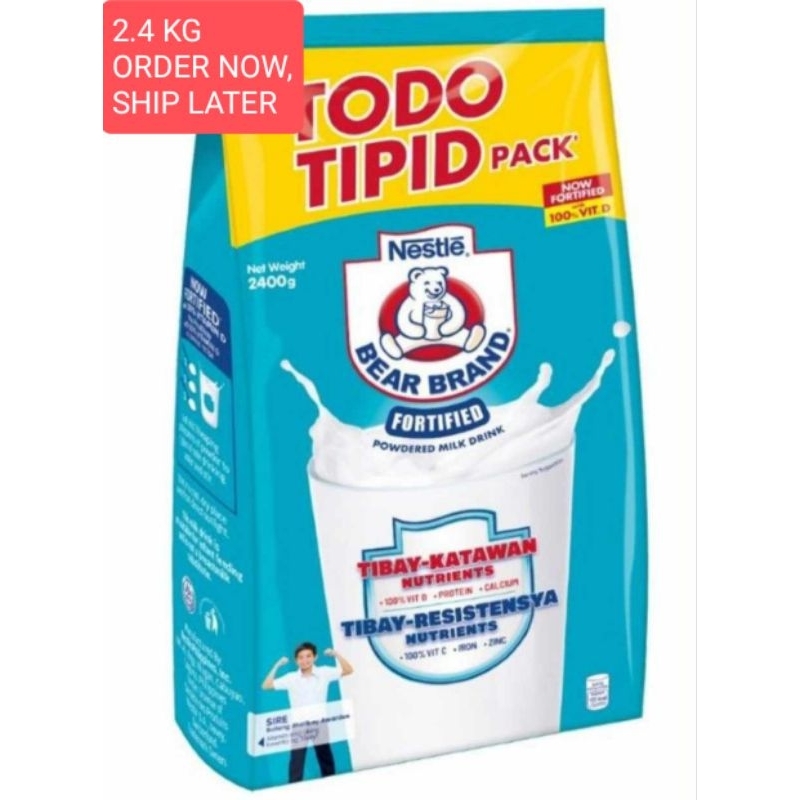 Bear Brand Fortified Powdered Milk 2.4 kg 2024 Expiration Shopee