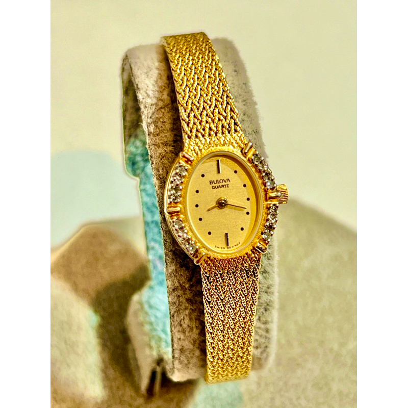 bulova ladies gold watch vintage