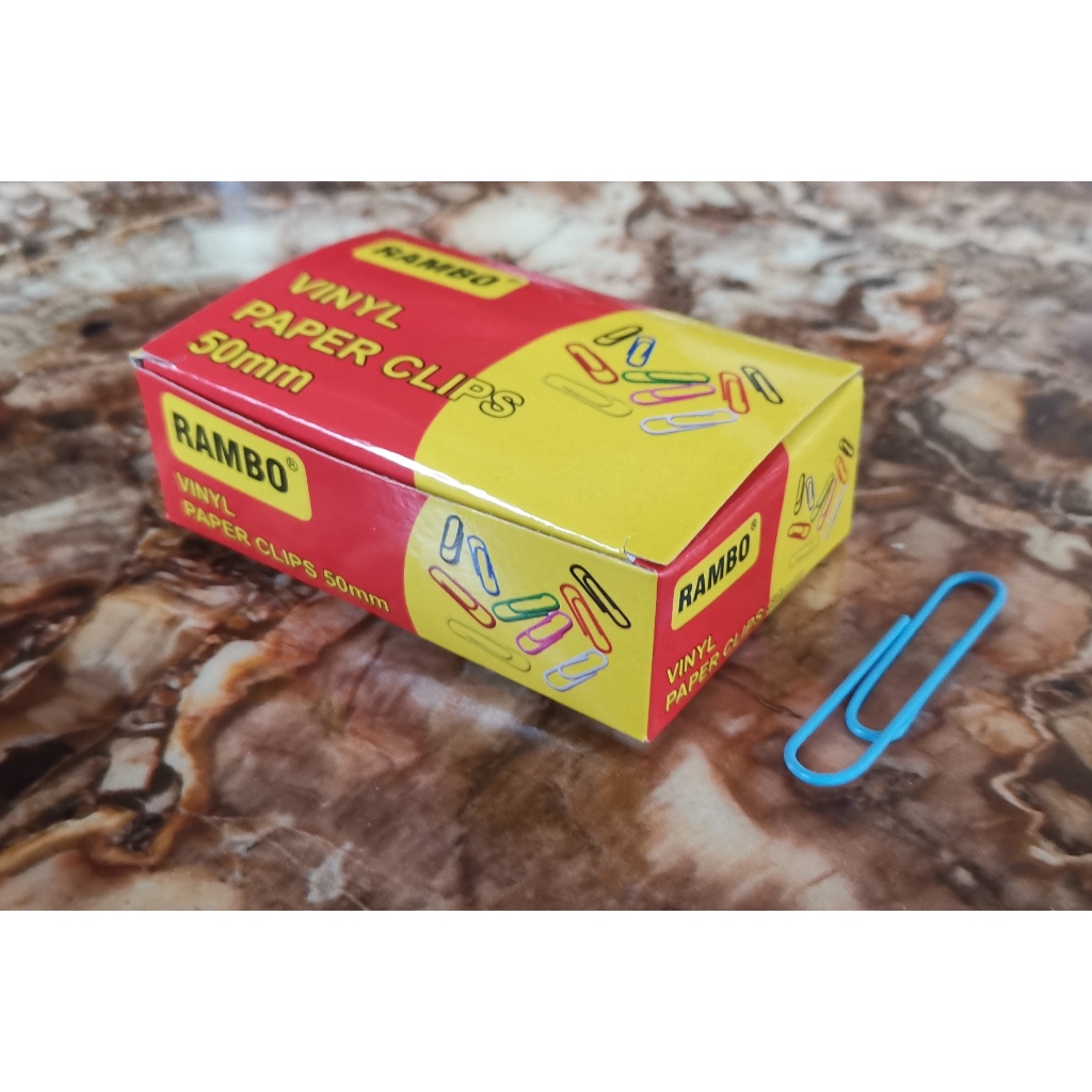 [RAMBO] Vinyl Paper Clips 50mm | Shopee Philippines