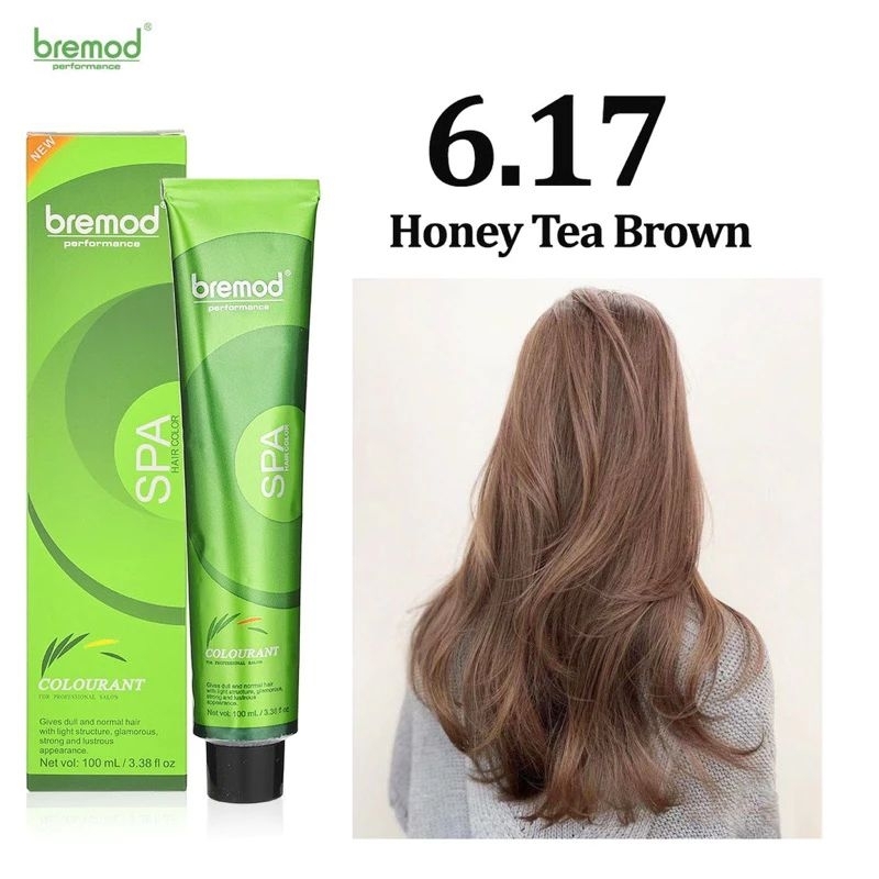 BREMOD HAIR COLOR(6.17 honey tea brown) Shopee Philippines
