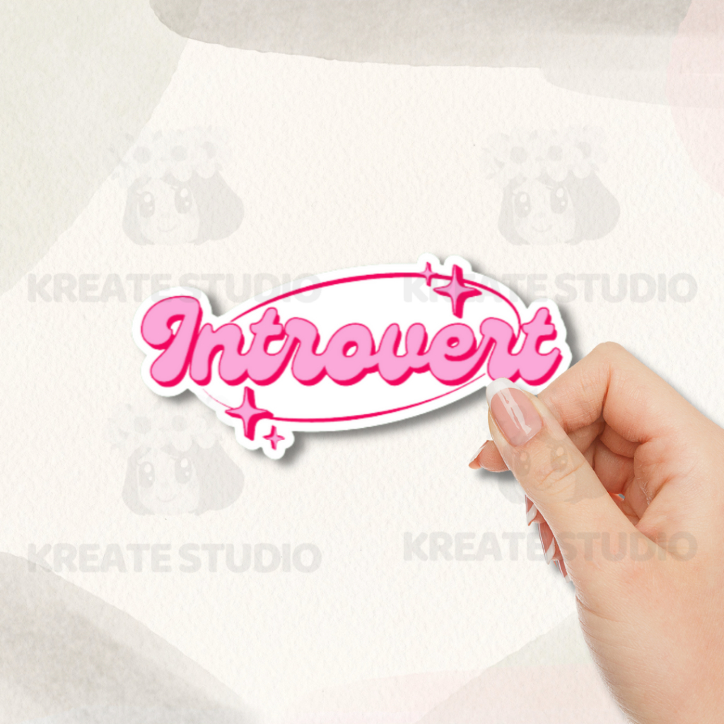 INTROVERT | Laminated Waterproof Sticker for Tumblers and more | Shopee ...