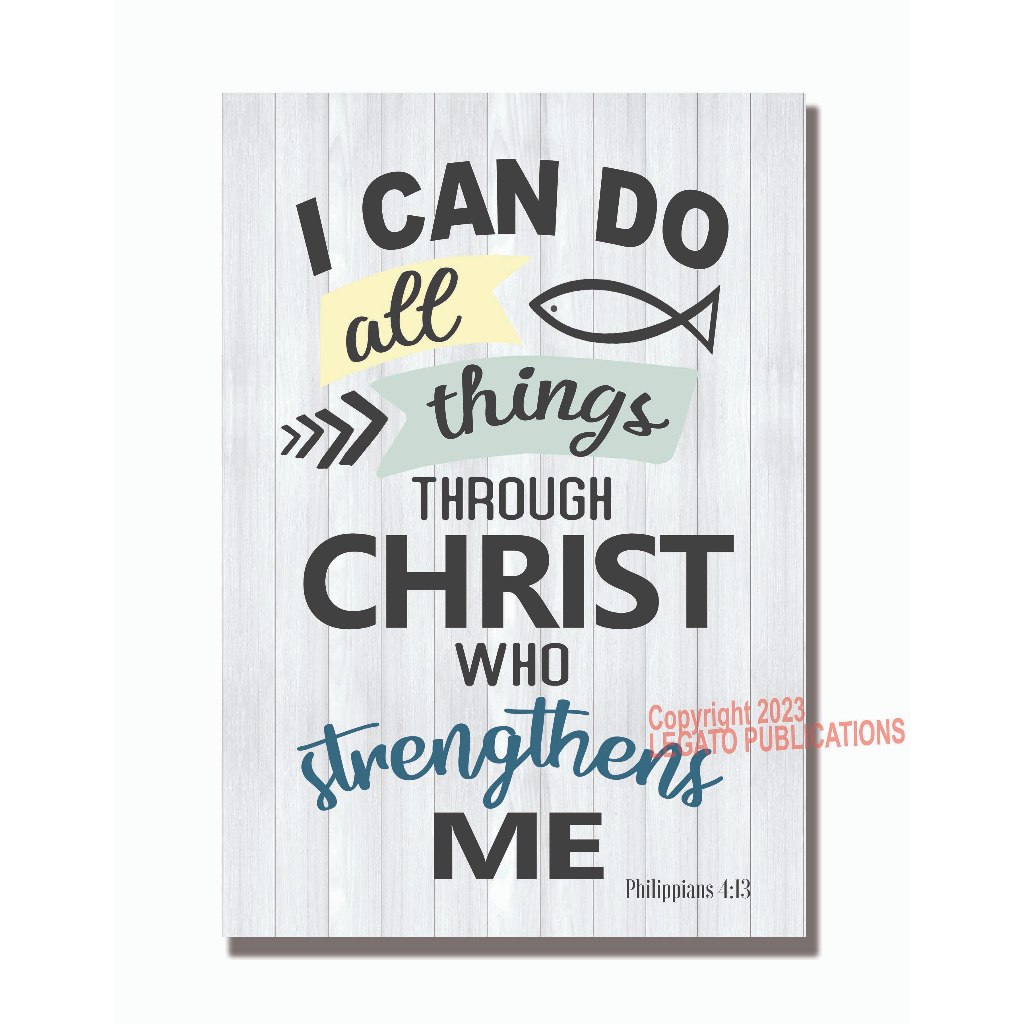 Philippians 413 I Can Do All Things Wall Decor Home Decor Bible Verse