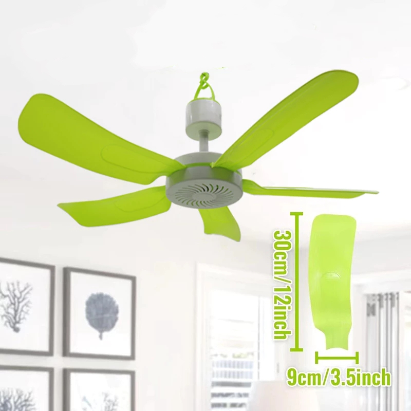 ZH XXL Ceiling Fan 5 blades Portable Ceiling Fan Wall Fan Portable ...