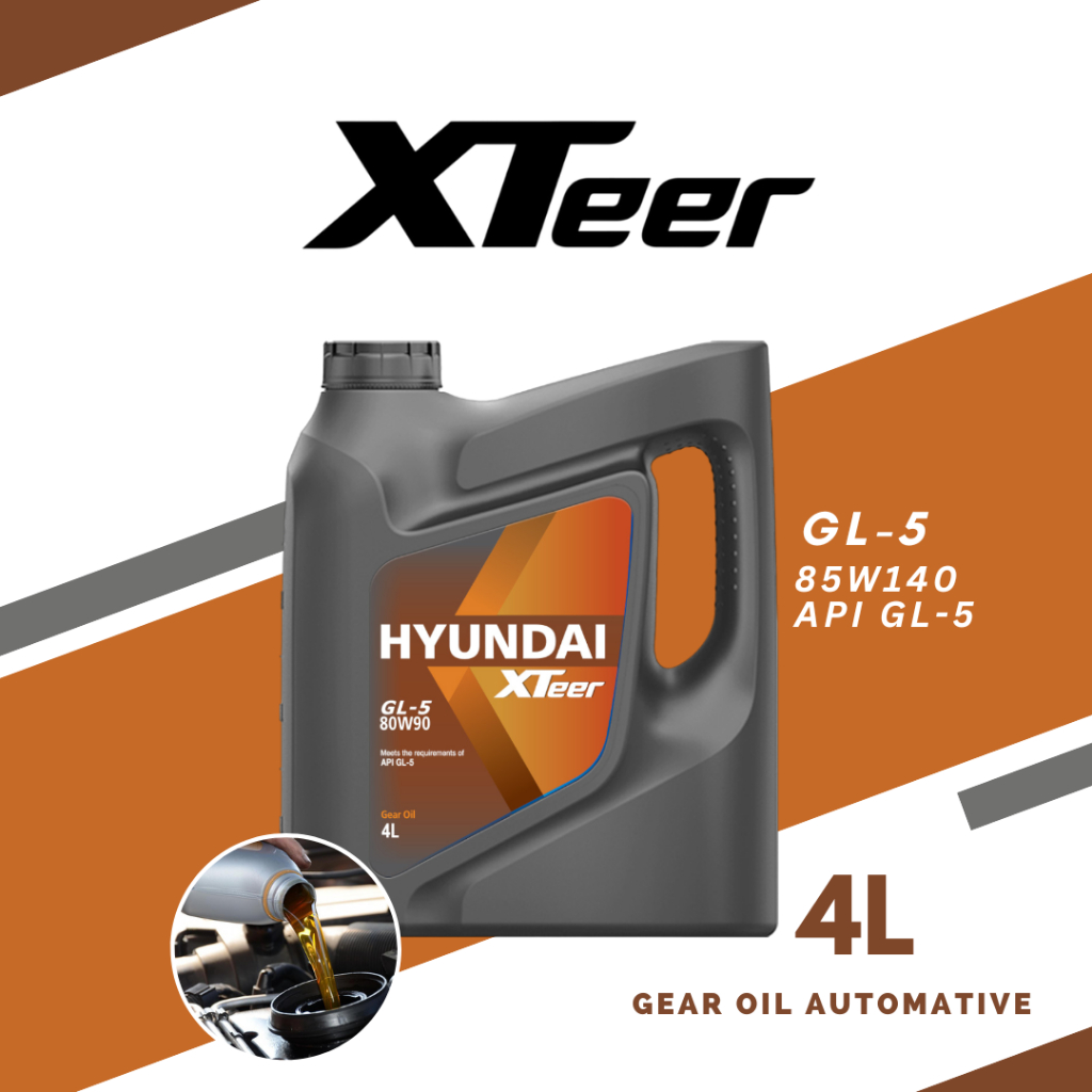 XTeer Gear Oil GL5 85W140 Transmission Oil 4L Gear Oil Automotive