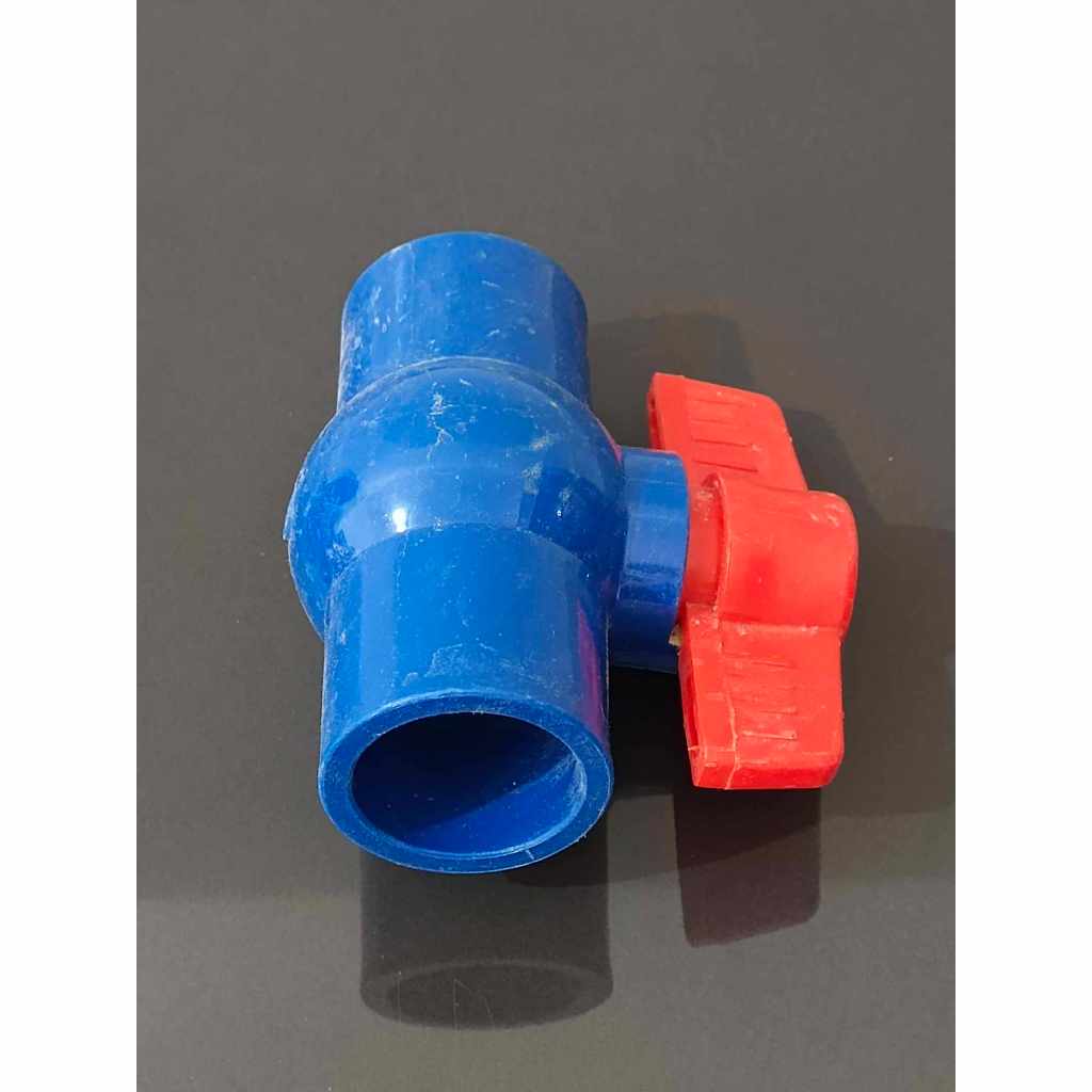 PVC BLUE BALL VALVE SIZES 1/2 INCH TO 2" INCH BLUE FITTINGS Shopee