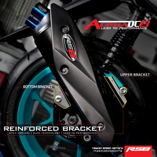 RS8 REINFORCED ALPHA DC8 OPEN CONICAL PIPE NMAX/AEROX 155cc-215cc ...