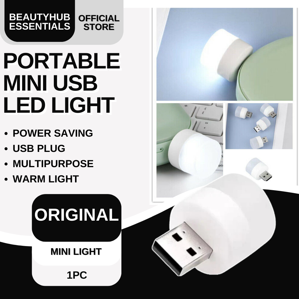 Mini USB LED Light Portable Warm Light Night Lamp | Shopee Philippines