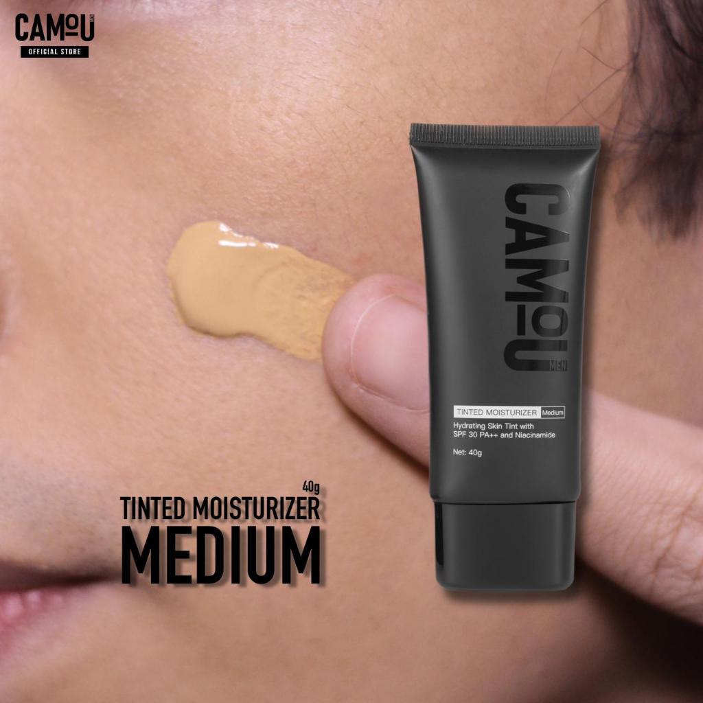 Camou Men's Tinted Moisturizer with SPF 30 VitE and Niacinamide