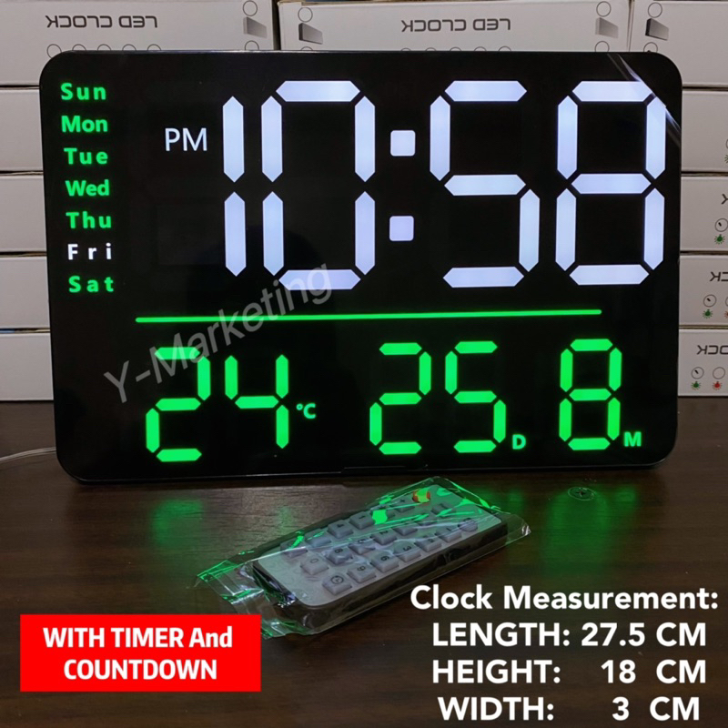 (53) Customized Large Digits Digital Alarm Clock with TIMER & COUNTDOWN ...