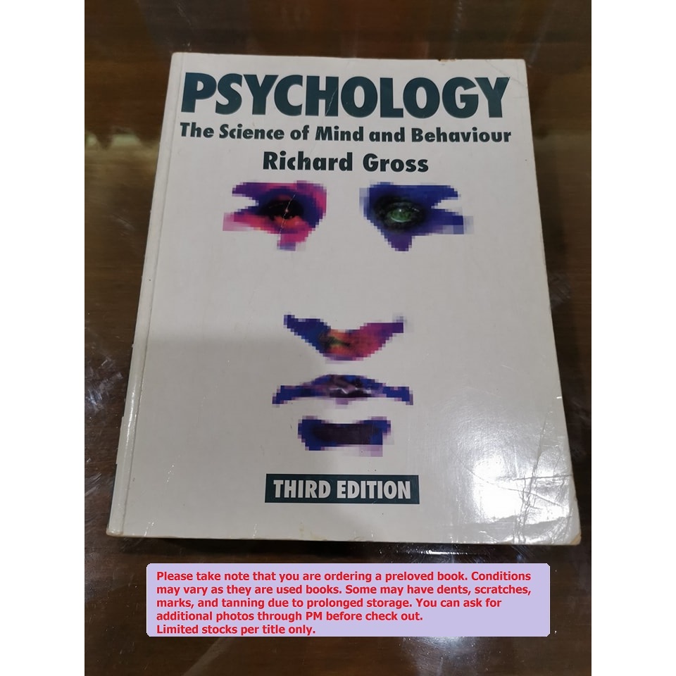 Psychology The Science of Mind and Behaviour 3rd Edition by Richard Gross Shopee Philippines