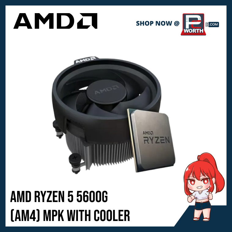 AMD RYZEN 5 5600G MPK (TRAY TYPE) (AM4) WITH WRAITH STEALTH COOLER Shopee Philippines