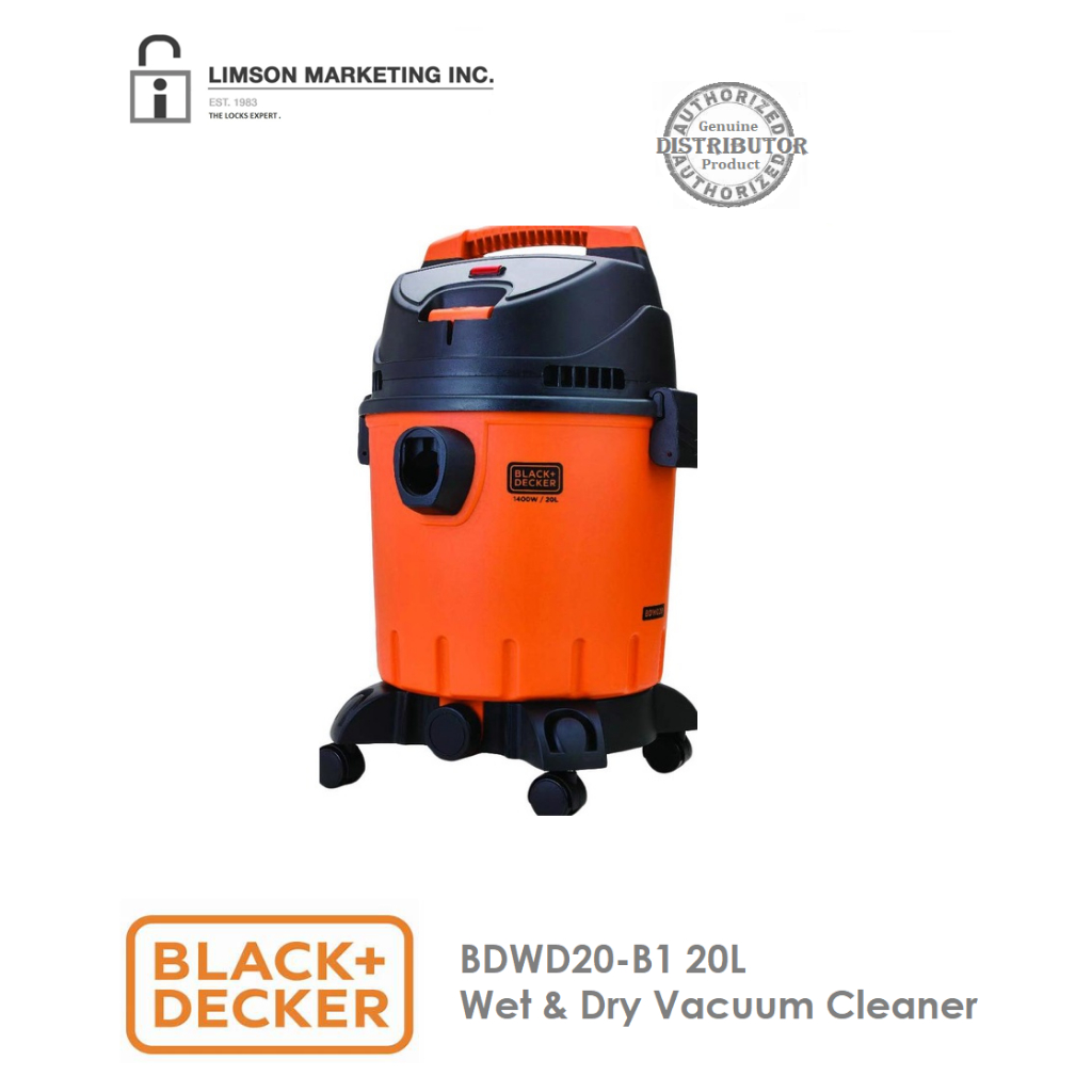 BLACK+DECKER BDWD20B1 WET & DRY VACUUM 20L Shopee Philippines