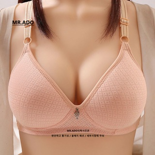Rhian non wire plus size 32-40 korean seamless Push up bra for woman  wireless underwear with foam