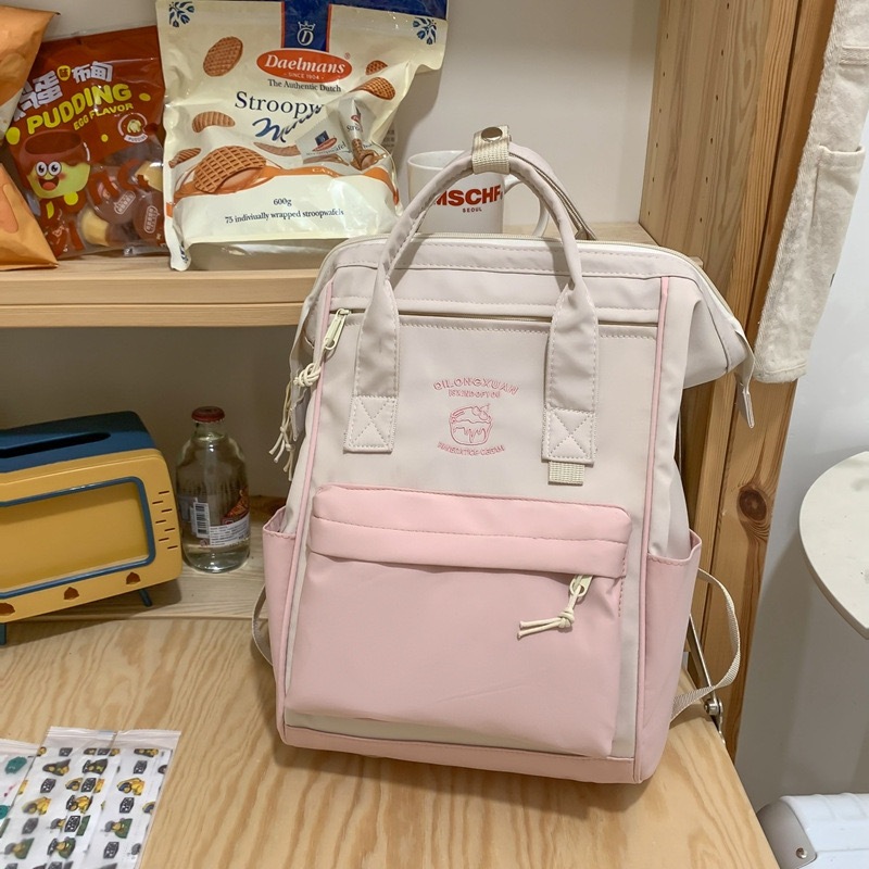 【high-end Mumu】 M620 Quality Nylon Woman Backpack Cute School Bag For 