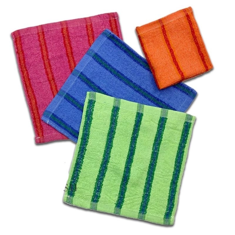 COD 12pcs Face towel Puti at Color(makapal white) | Shopee Philippines