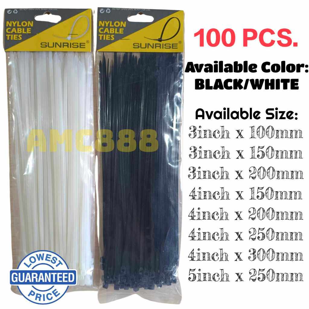 Heavy Duty Nylon Cable Tie Buckles - Self-Locking Zip Ties Holder, Black, Universal Use