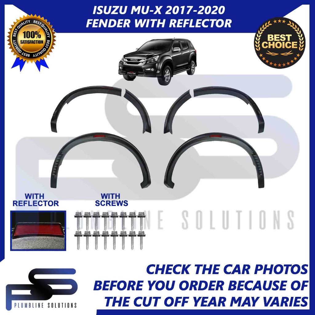 Fender Flares for Isuzu MUX / MUX 2017 2020 Year Model OEM with