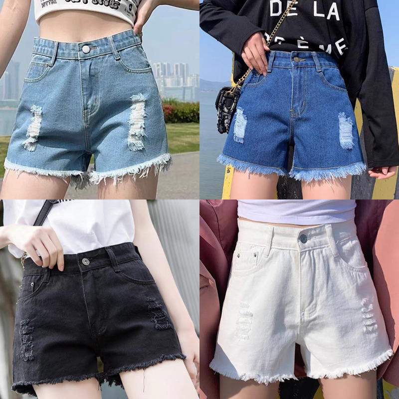 PLUS SIZE hot style High waist denim sexy shorts Loose and
