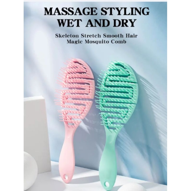 1pc CANDY color Detangling Hair BRUSH, Scalp Massage Vent BRUSH, Wet