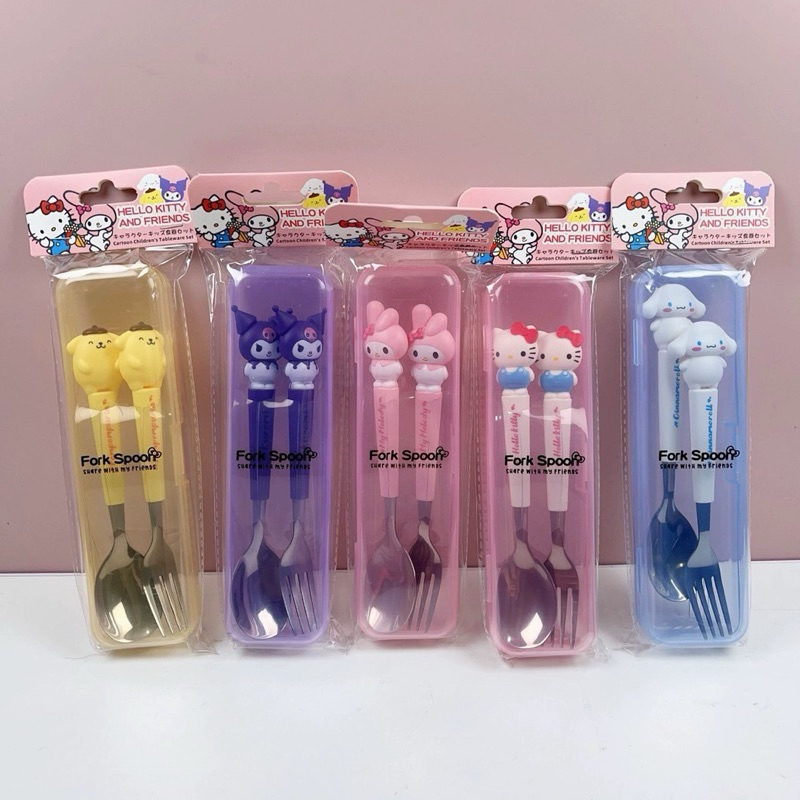 Sanrio Character Spoon/Fork set Kuromi | Shopee Philippines