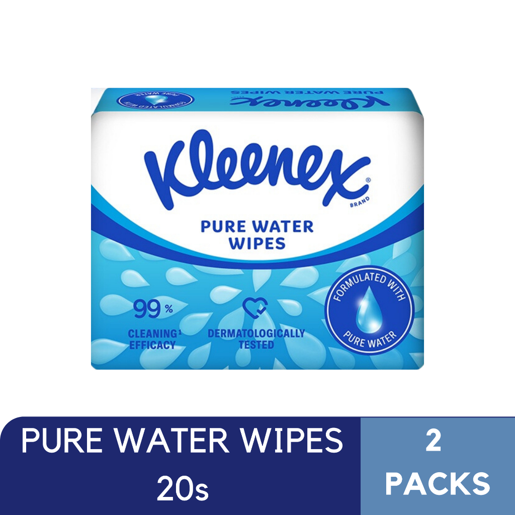 Kleenex Pure Water Wipes S X Packs Shopee Philippines