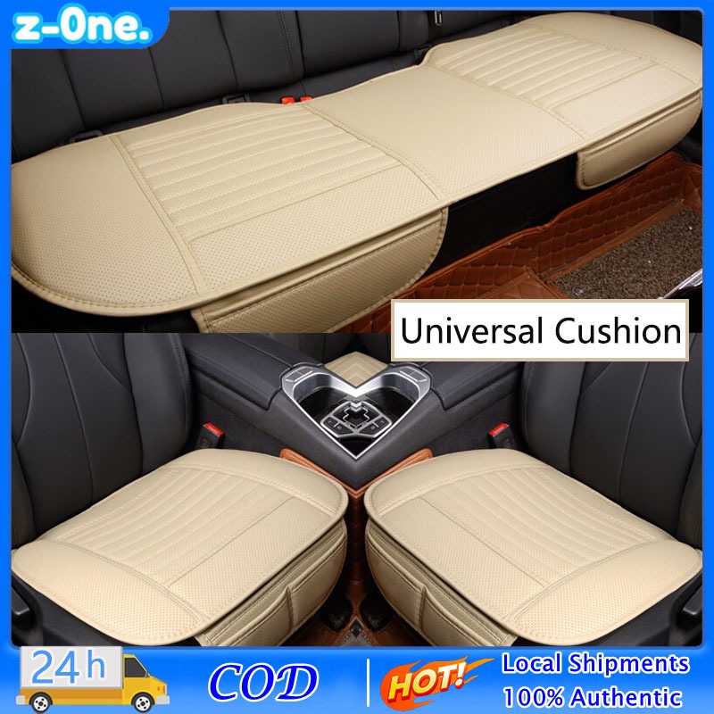 【Ready Stock】Universal Breathable Faux Leather Car Front Rear Seat