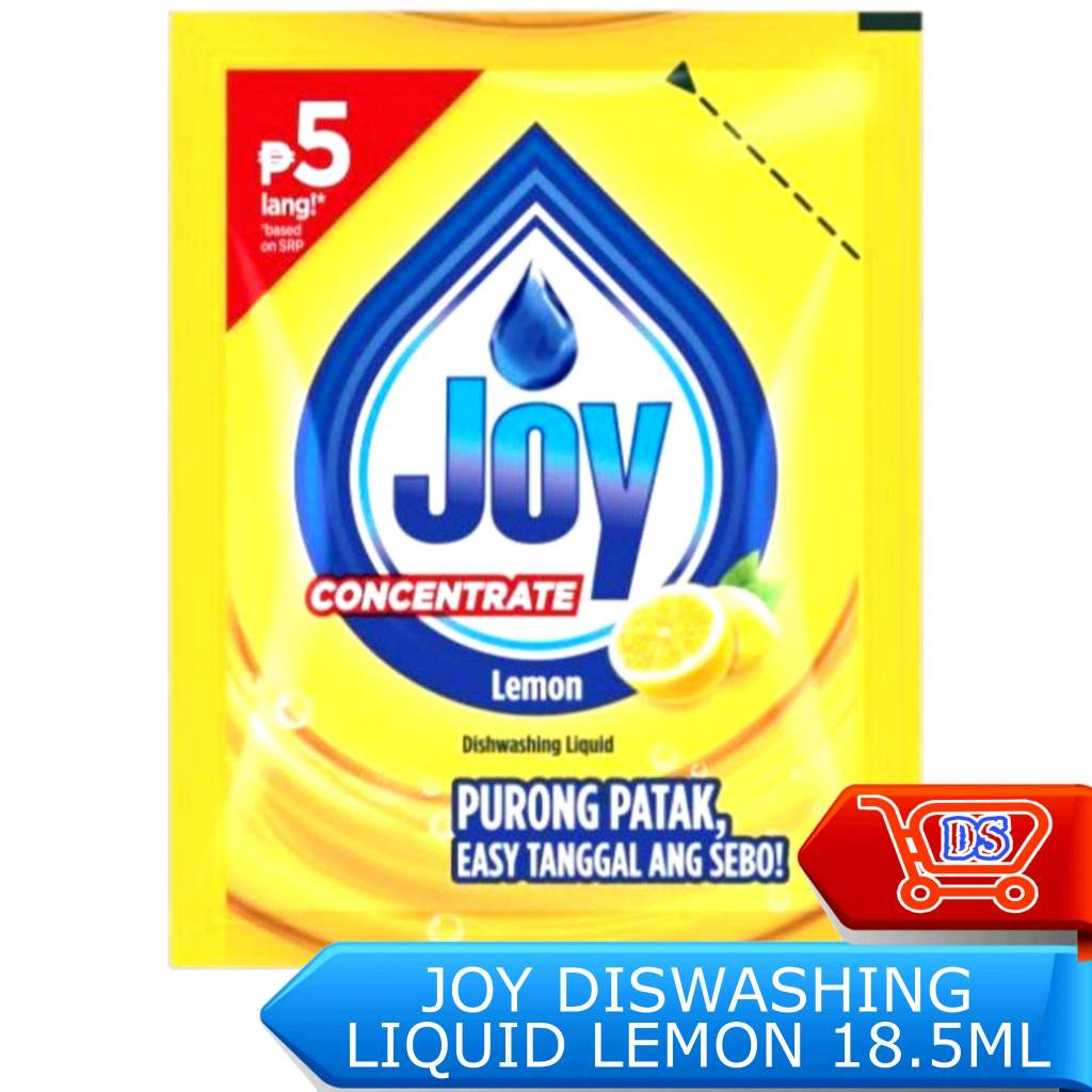 DS Joy Dishwashing Liquid Lemon 18.5ml Removes Grease & Odor Dishes