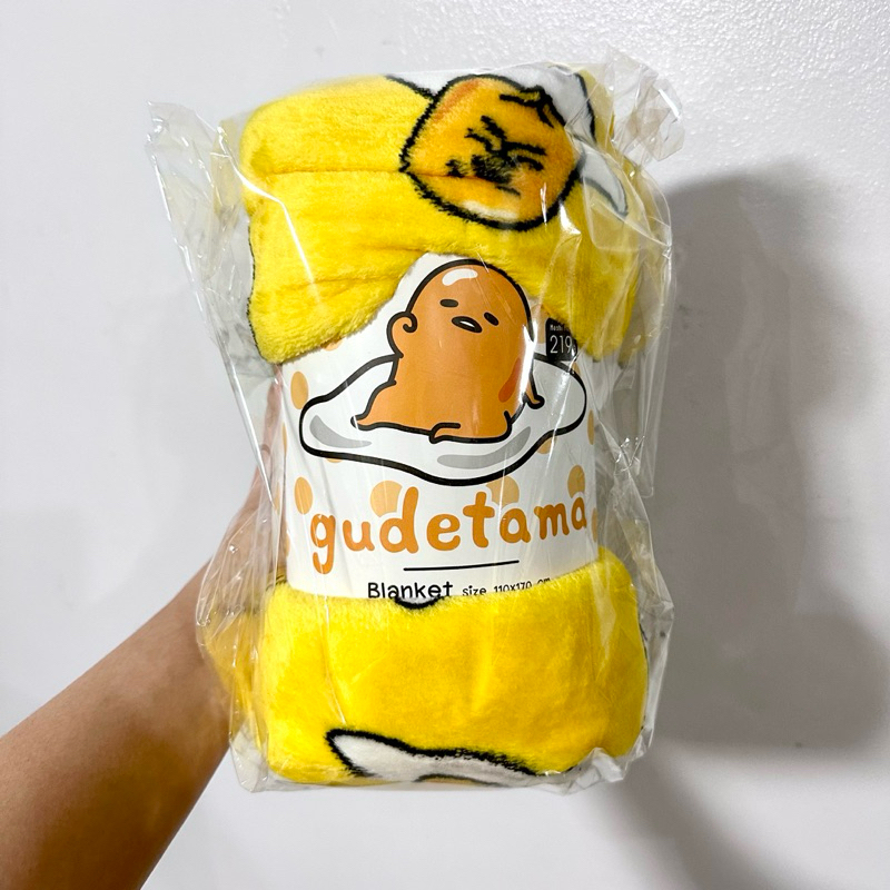 ONHAND Sanrio Gudetama Fleece Blanket from Thailand Shopee Philippines