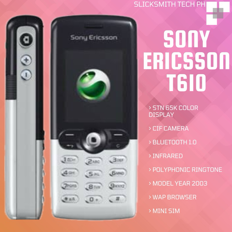 Sony Ericsson T610 Openline Vintage Phone SlickSmith Tech PH Shopee