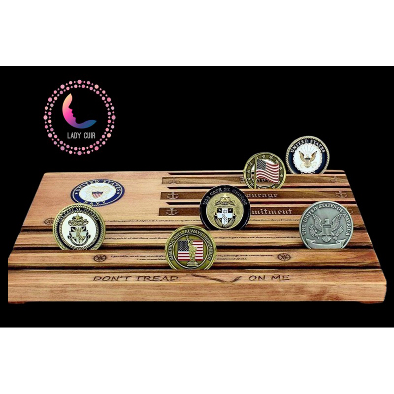 Challenge coin Holder Personalized made from wood Shopee Philippines