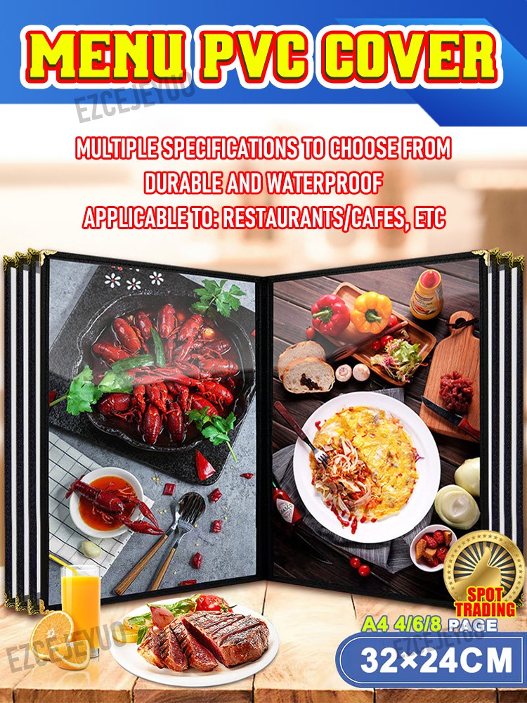 Menu Book for Restaurant Cafe Bar Shop Store Price List 1 Page 2 Faces ...