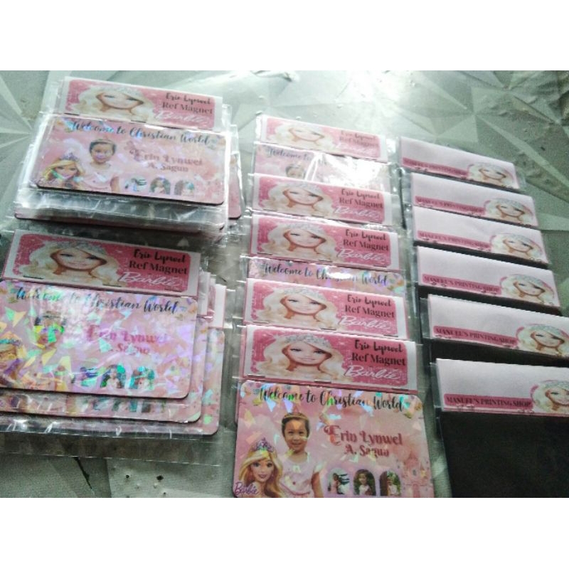 Glossy/Glittery Personalized Ref Magnets for all occasions WATERPROOF ...