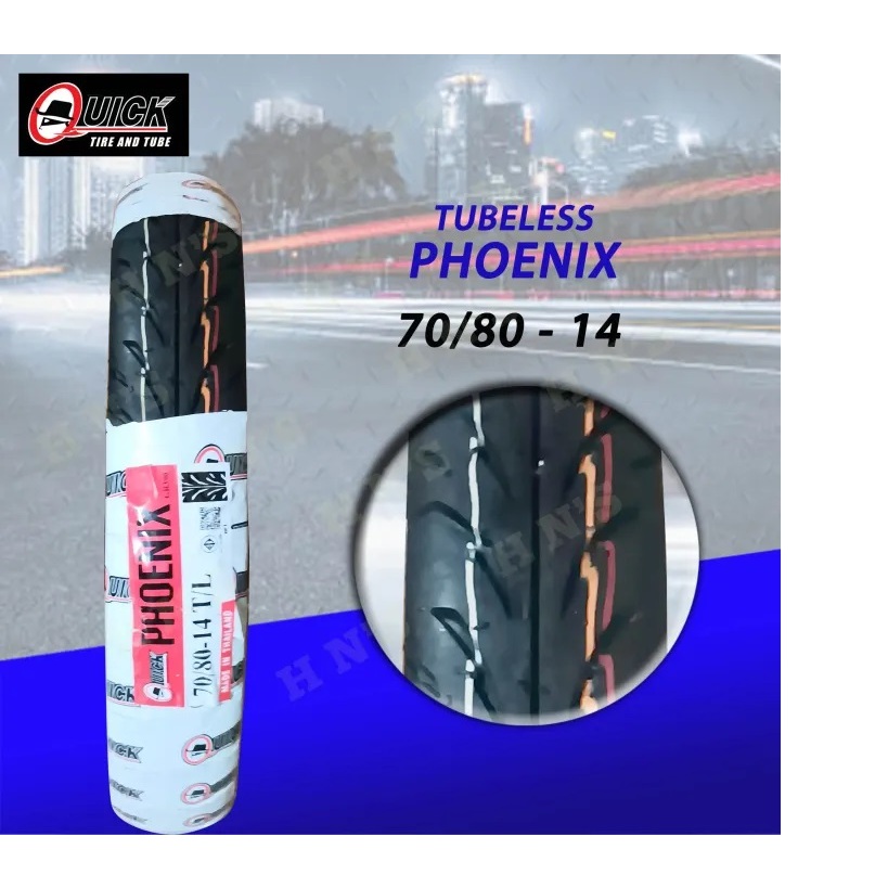 QUICK Tire RIM 14 Phoenix Tubeless Tires With FREE Sealant and Pito ...