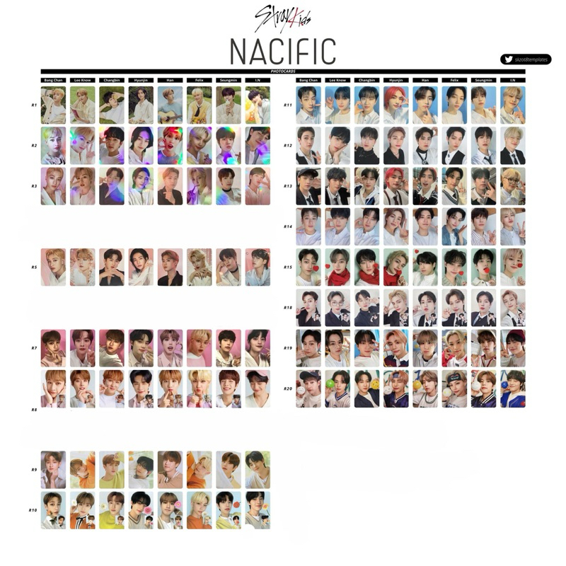STRAY KIDS x Nacific Photocard Collection Member Set SKZ PC Photo Card ...