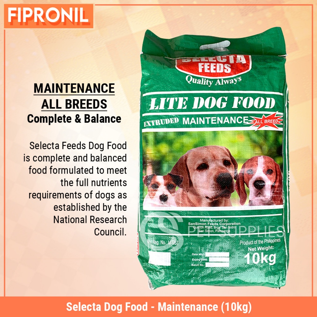 FIPRO10kg Selecta Feeds Quality Always Lite Dog Dry Food Extruded